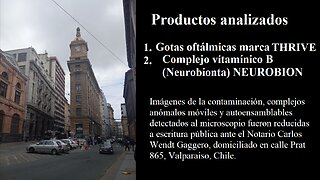 Nanobots y contaminación detectada en Colirios y Neurobionta en jornada Notarial