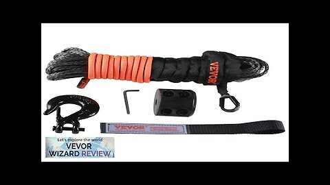 VEVOR Synthetic Winch Rope 3/16 Inch x 50 Feet 8350 lbs Synthetic Review