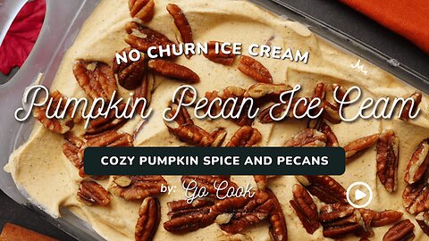 🍁🍂Pumpkin Pecan Ice Cream | Silky Fall Bliss with Toasty Pecan Crunch!