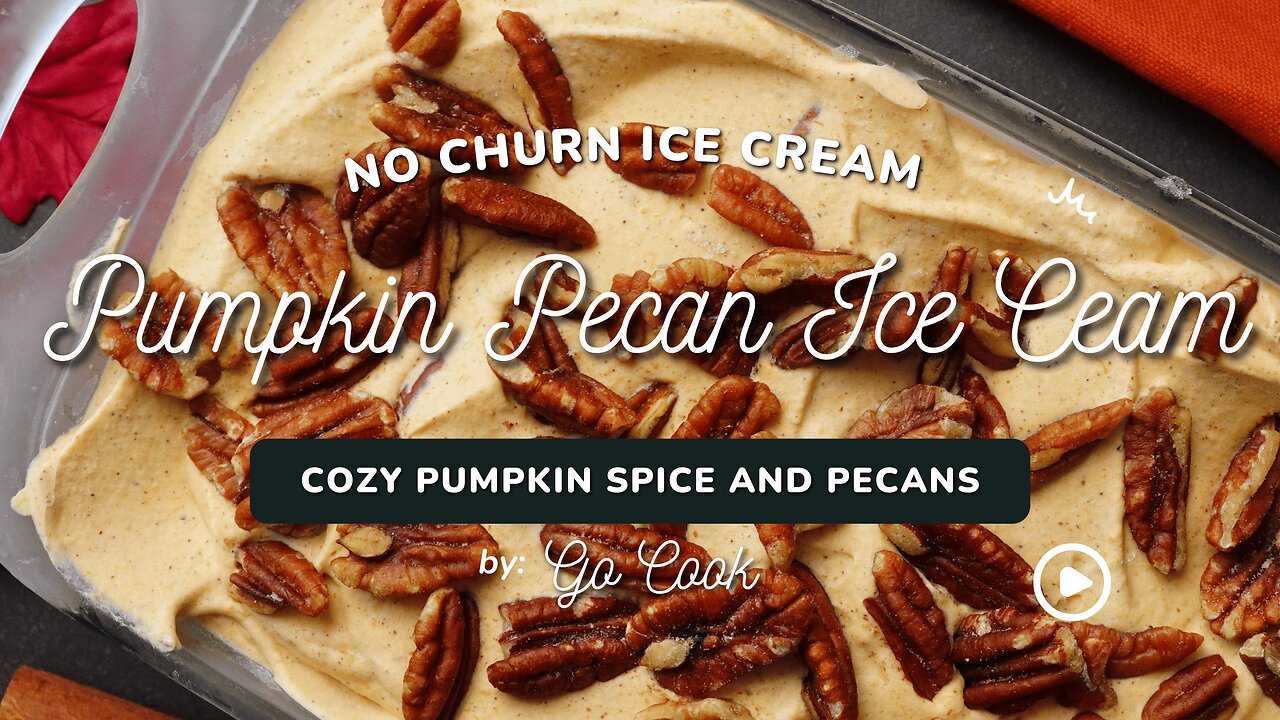 🍁🍂Pumpkin Pecan Ice Cream | Silky Fall Bliss with Toasty Pecan Crunch!