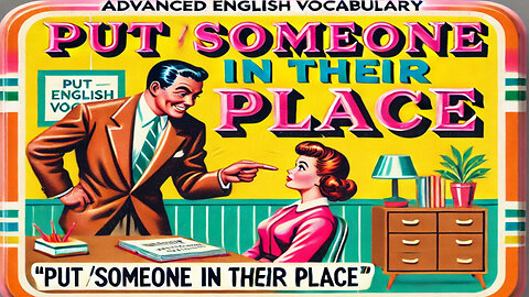 Vocabulary and Pronunciation "PUT (someone) IN THEIR PLACE" with WITH TAG QUESTIONS Advanced English