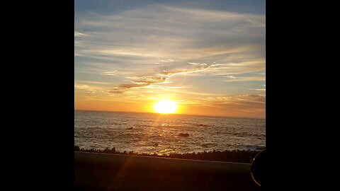 Five Minutes Before Sundown. October 16th, 2025. Pacific Coast Sundown Report, Fort Bragg California