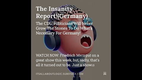 The CDU Politicians Will Never Grow The Stones To Do What's Necessary For Germany!