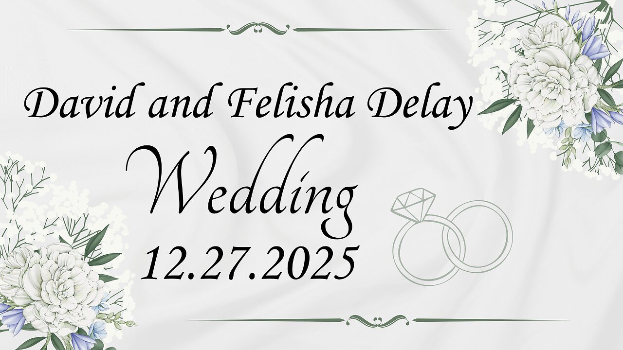 David and Felisha Delay Wedding