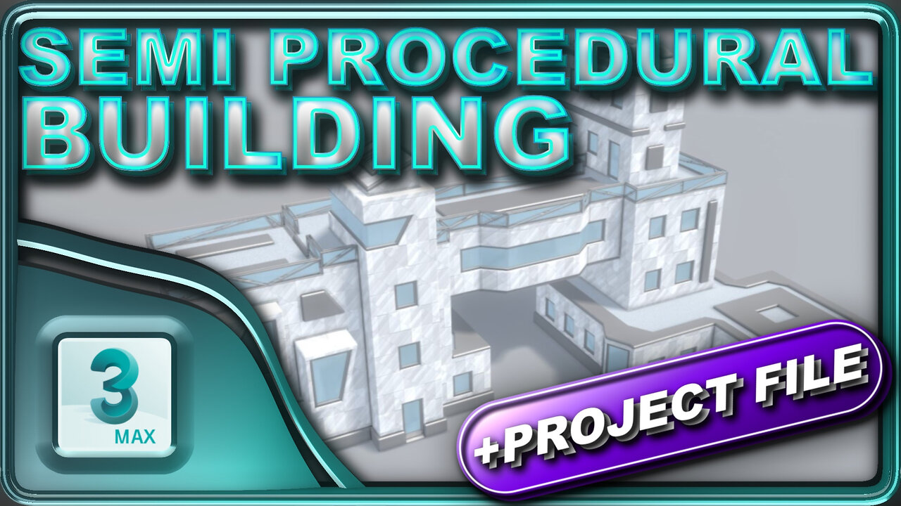 Part 1 - 3D Building using Reference Object's Material ID (Project File Available) - 3Ds Max