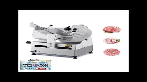 Meat Slicer 550W 12" Electric Deli Food Slicer for Frozen Meat Bread Review