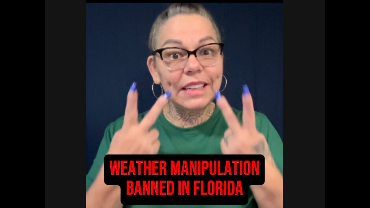 🚨 Weather Manipulation Banned In Florida! 😁 #ASL #deaf #signlanguage