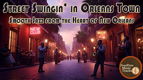 Street Swingin’ in Orleans Town | Smooth Jazz Instrumental | Royalty-Free Music