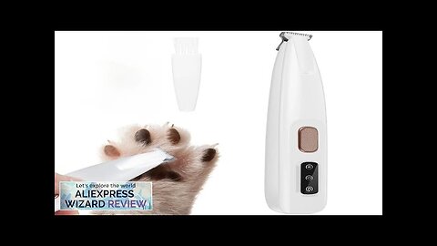 New Dog Paw Trimmer with LED Light Fully Waterproof Pet Hair Trimmer Review