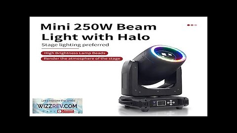 LED mini250W Moving Head Light Beam Spotlight Light DJ Stage Light DMX Review