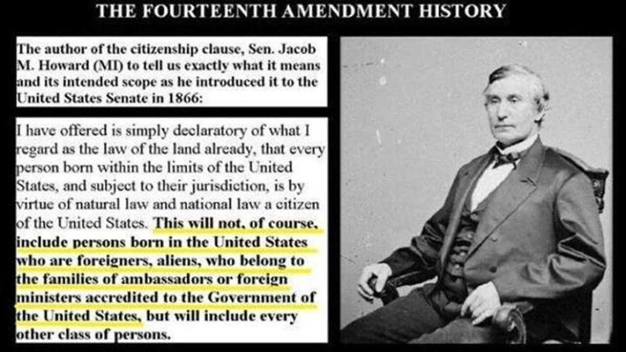 The 14th Amendment Does NOT Grant Birthright Citizenship To Foreigners