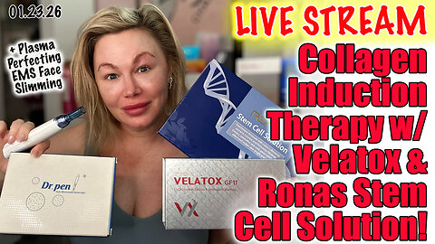 Live Collagen Induction Therapy w/ Velatox & Ronas Stem Cell Solution! ACeCosm.com code Jessica10