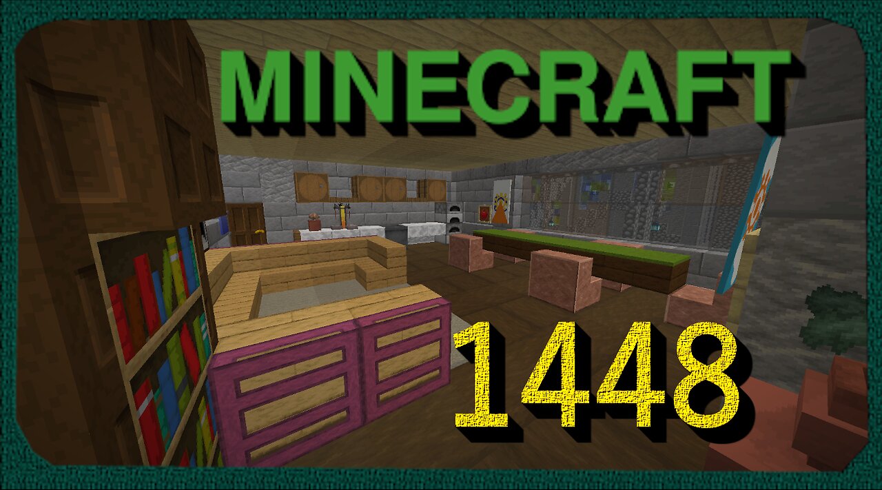 Lets Play Minecraft Episode – 1448 Main floor and front step upgrades