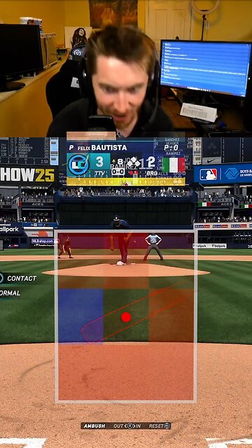 Jose Ramirez hits a perfect perfect line out in MLB THE SHOW 25