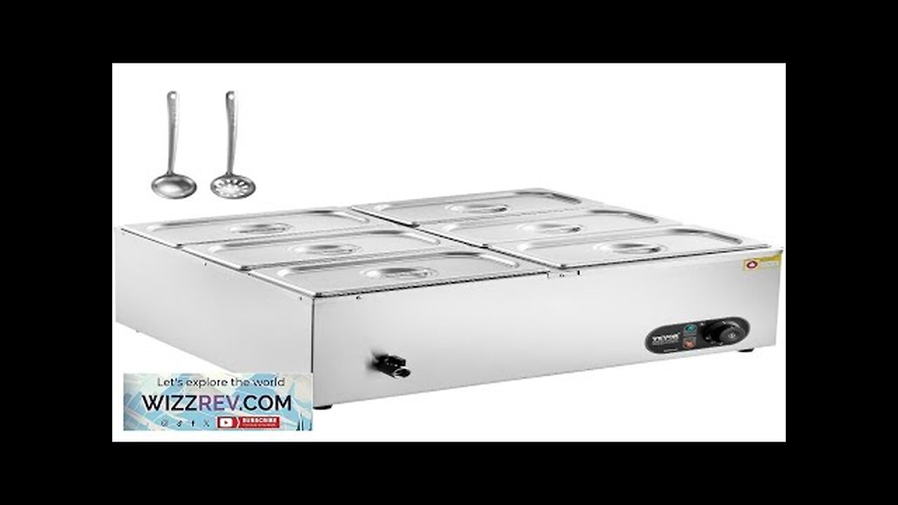 VEVOR Commercial Electric Food Warmer Countertop Buffet 6*5Qt Pan Bain Marie Review