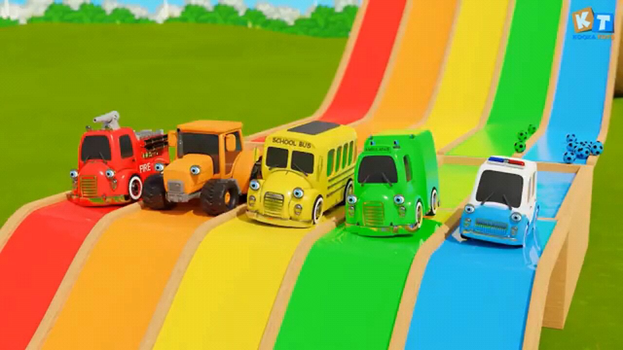 rainbow car racing