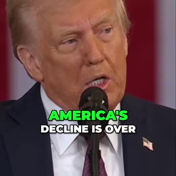 Trump Says "America's Decline Is Over"