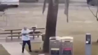 NSW - 12.14.25 Brave male bystander disarms one of the two terrorist gunmen shooting up Bondi Beach