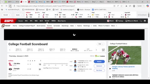 2025 MISISIPPI VS GEORGIA 2026 SUGAR BOWL LIVESTREAM