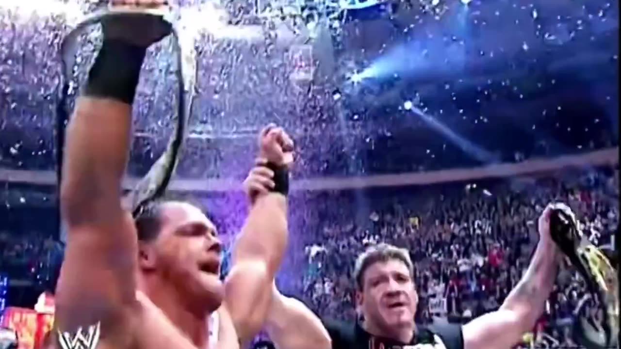 Triple H vs Shawn Michaels vs Chris Benoit WrestleMania Highlights