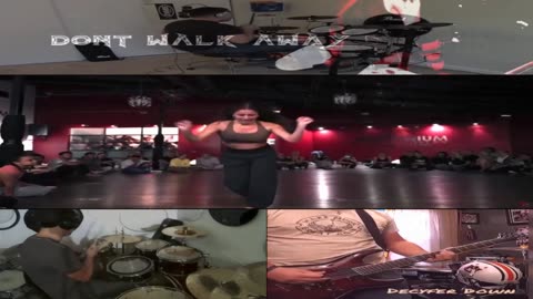 Decyfer Down ~ Don't Walk Away ( Drum Cover ) ( Lyric ) Remix 1c Christcore