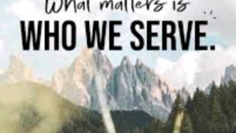 🔺WHAT MATTERS, IS WHO WE SERVE..