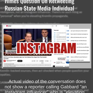 Fact Check: FAKE Transcript Extends Tulsi Gabbard Response To Jim Himes Question