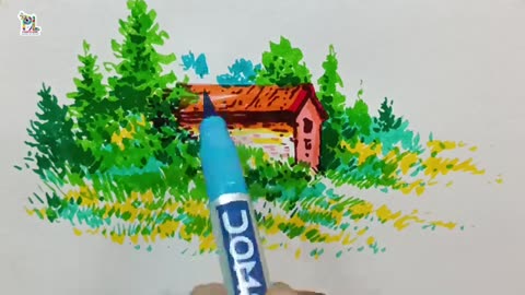 How to draw and paint with brush sketch pens