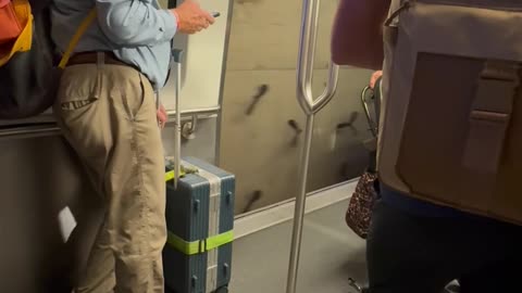 Malfunctioning Train Runs With Open Doors