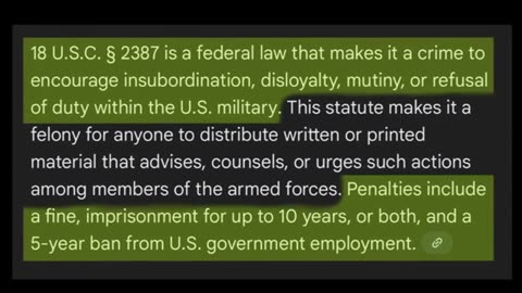 Kelly's Sedition Not Taken Lightly