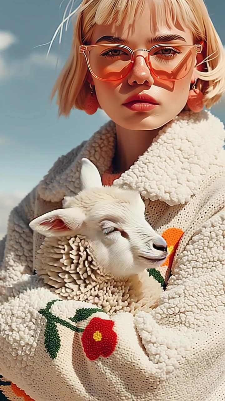 The video is made with AI, it may be artificial