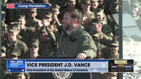Vice President JD Vance Addresses Camp Pendleton Troops to Thunderous Hoo Rahs!