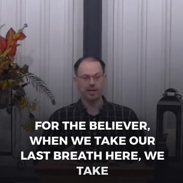 We are all one heartbeat away from eternity. Are you ready? - Calvary Chapel Fergus Falls