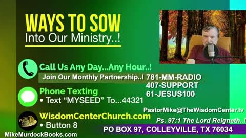 Fri. Sept. 26th - Golden Moments With Mike Murdock..!!!