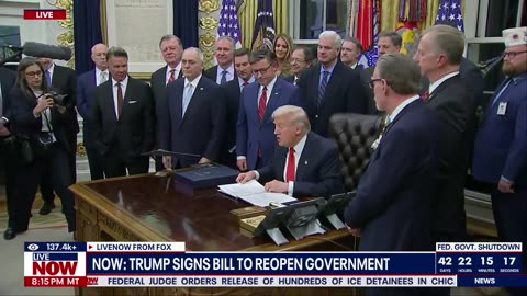 BREAKING: Trump signs funding bill, ending government shutdown