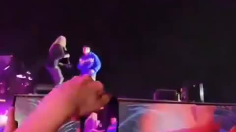Stupid Rapper Makes Stupid Kid Jump Off Stage At Romania Festival, Broken Ribs & Lungs