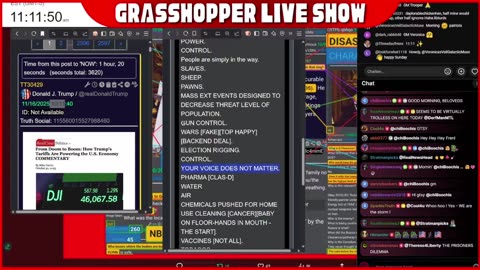 GH Live 11/16/2025 - Trump's 1st post of the day