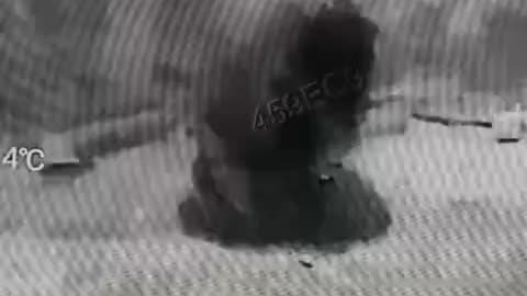 Blast Inside Russian Dugout Sends Soldiers Flying Through the Air