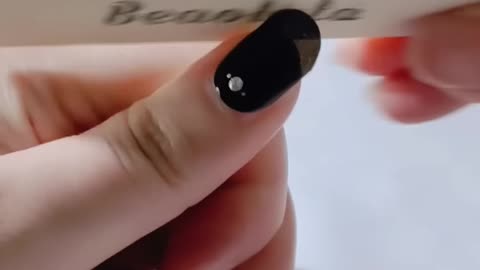 No UV needed gel nail stickers,black nail stickers