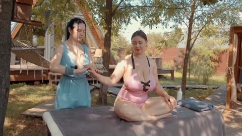 Relaxing Shoulders ASMR Massage at Outdoor_ by Anna to Liza 