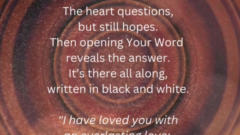 Do you love me God