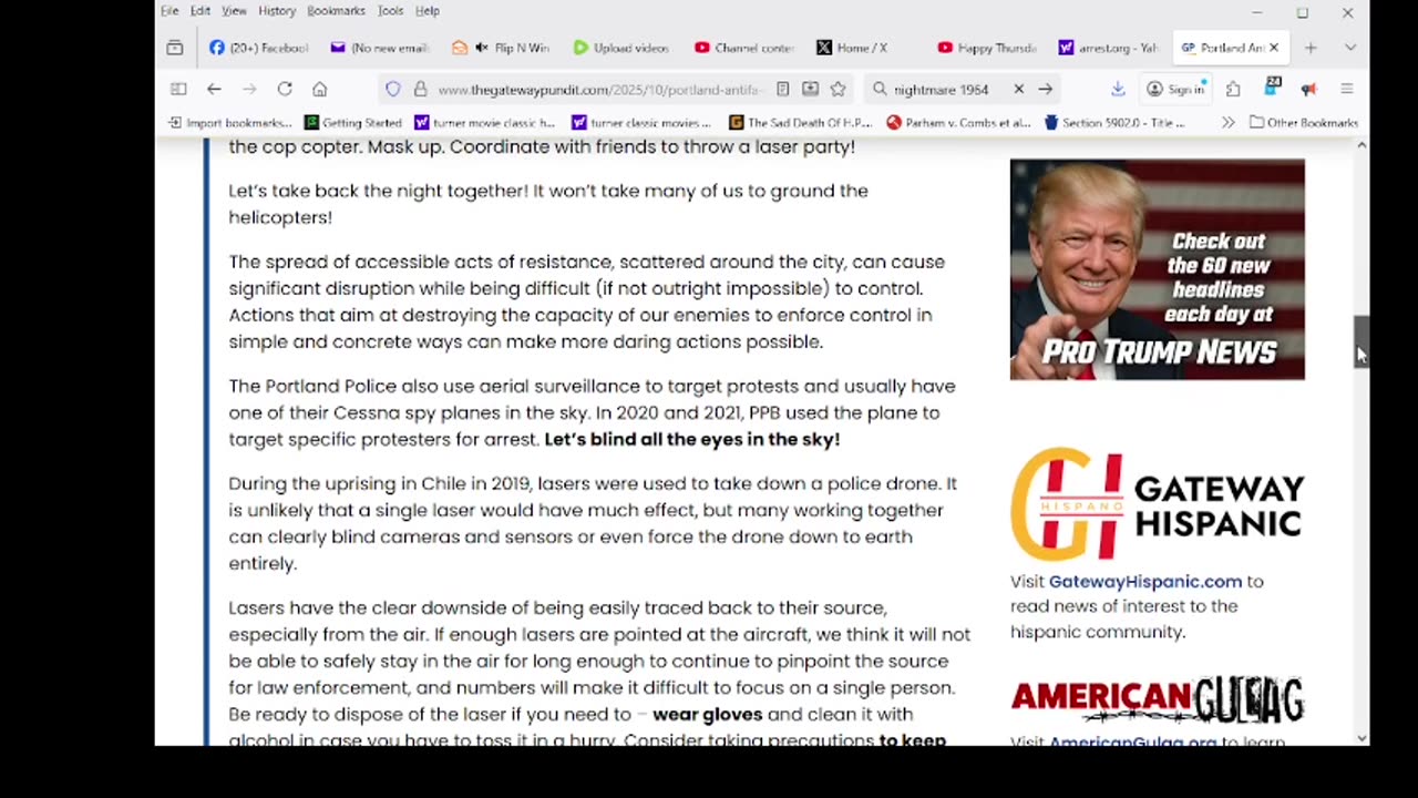 Portland Antifa DECLARES WAR on U.S. Military — Calls for Mass LASER Attack on Helicopters
