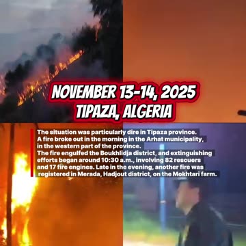November 13-14, 2025 Tipaza, Algeria