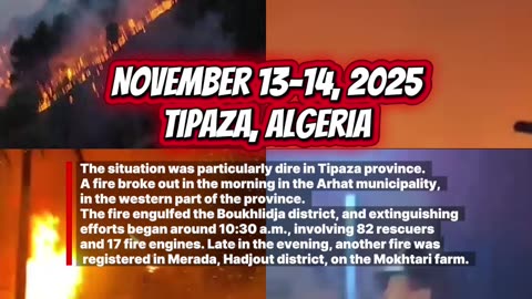November 13-14, 2025 Tipaza, Algeria