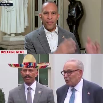 Jeffries Responds to Trump AI Clips