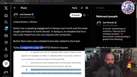 John Bolton Requests Court's Permission To Leave The Country