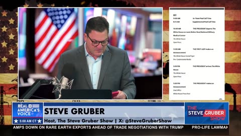 PRESIDENT GOING TO WALTER REED AT 10AM