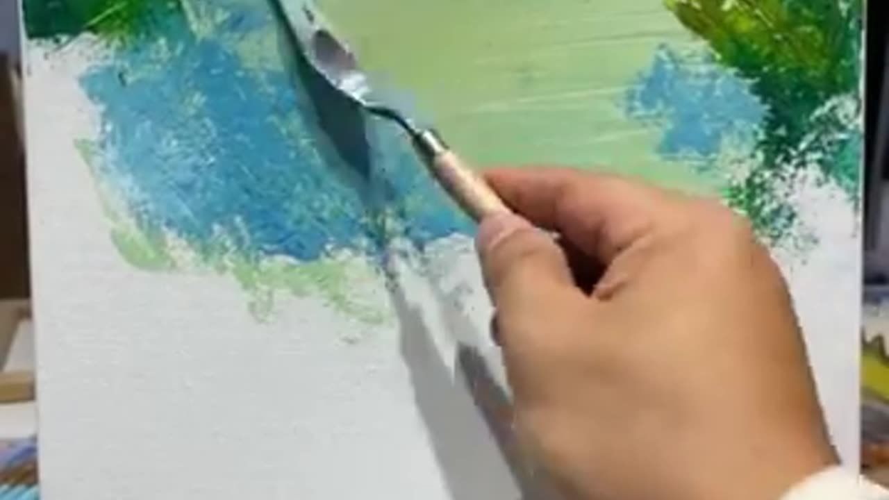 easy nature drawing painting | acrylic painting | nature drawing