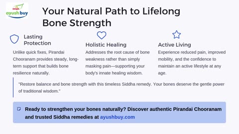 How to Improve Bone Strength Naturally with Pirandai Chooranam And Pirandai Chooranam Tablets