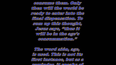 Matthew 13:40 - Daily Bible Verse Commentary